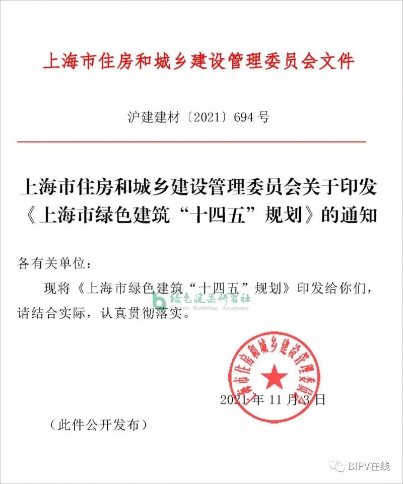 推進(jìn)新建建筑安裝光伏，超低能耗建筑不少于500萬平！