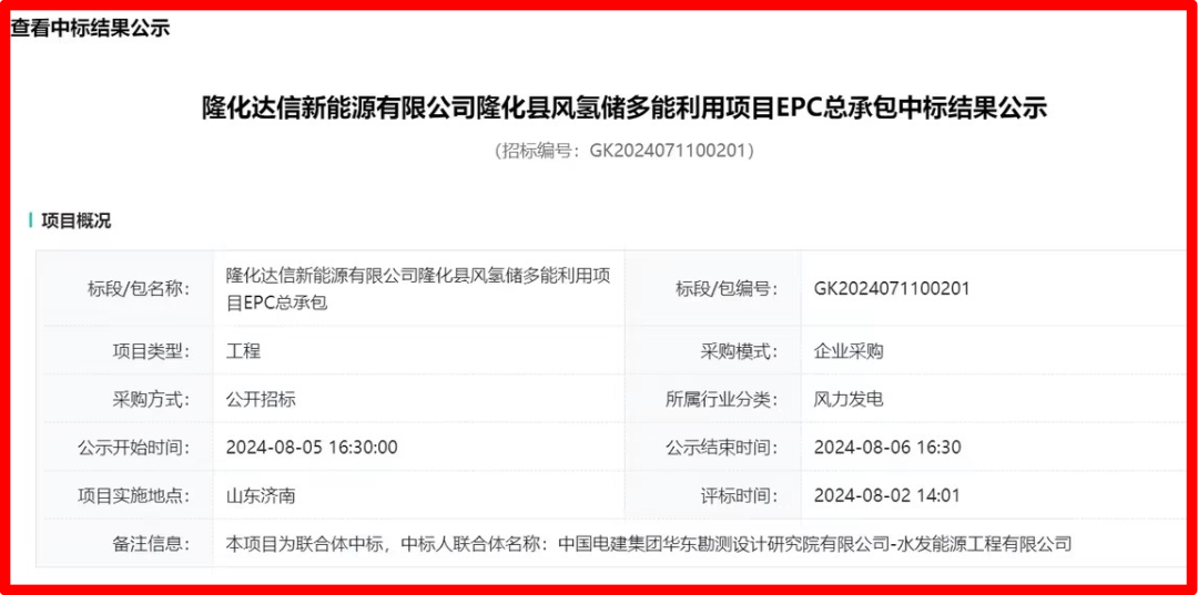 水發(fā)工程成功中標150MW隆化縣風(fēng)氫儲多能利用